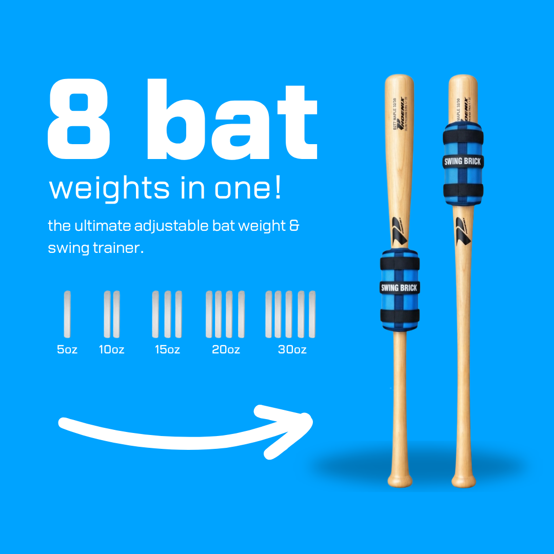 Swing Brick - The Adjustable Baseball Bat Weight Swing Trainer. 5-30 Oz.