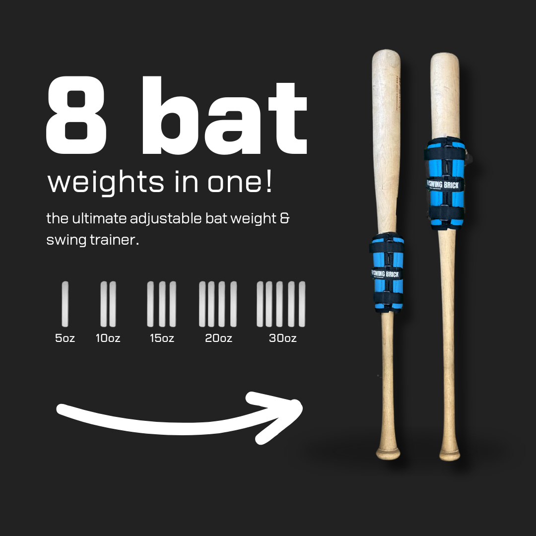 Swing Brick - The Adjustable Baseball Bat Weight Swing Trainer. 5-30 Oz.